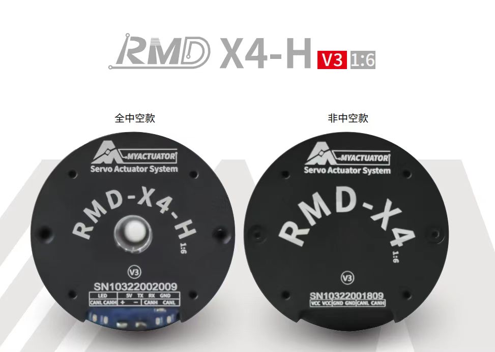 RMD-X4 R Series CAN servo motor hollow shaft Harmonic drive - Click Image to Close